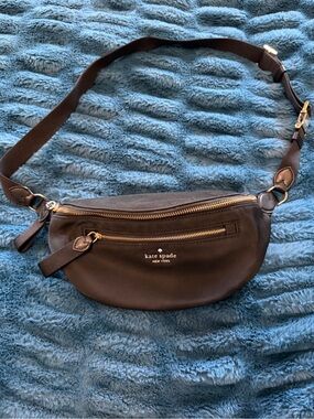 kate spade black nylon crossbody bag